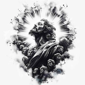 jesus-hope-tattoo – tattoo design ideas free ai generated – light-play – for-upper-thigh – Gallery: jesus-inkby-ai