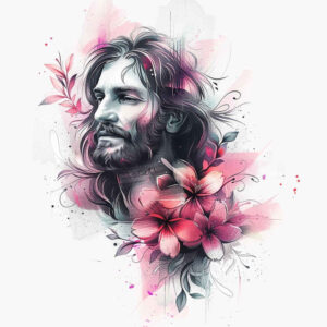 jesus-in-icon – tattoo design ideas free ai generated – delicate-highlight – for-elbow – Gallery: jesus-inkby-ai