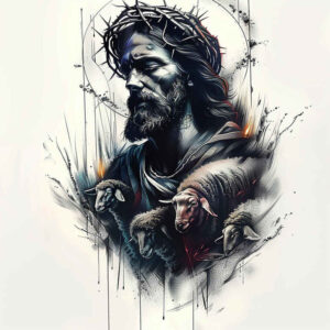 jesus-in-tradition – tattoo design ideas free ai generated – transparent-layer – for-side-torso – Gallery: jesus-inkby-ai