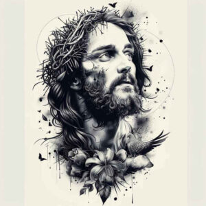 jesus – tattoo design ideas free ai generated – ink-realism – for-arm – Gallery: jesus-inkby-ai
