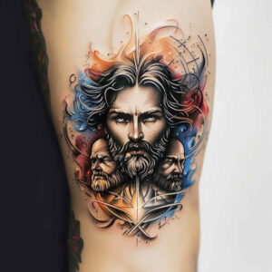 jesus-life-tattoo – tattoo design ideas free ai generated – emotional-depth – for-fingers – Gallery: jesus-inkby-ai