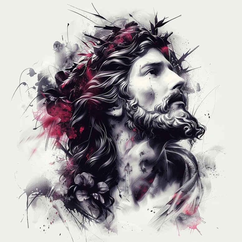 jesus-life-tattoo – tattoo design ideas free ai generated – photo-like-tattoo – for-arm – Gallery: jesus-inkby-ai