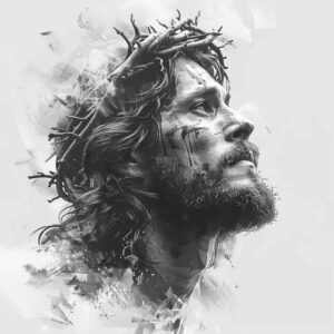 jesus-love-tattoo – tattoo design ideas free ai generated – natural-luminosity – for-upper-chest – Gallery: jesus-inkby-ai