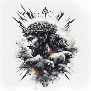 jesus-mercy-tattoo – tattoo design ideas free ai generated – skin-illusion – for-upper-shoulder – Gallery: jesus-inkby-ai