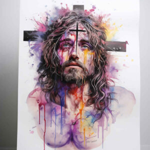 jesus-mystic-tattoo – tattoo design ideas free ai generated – crisp-detail – for-palm – Gallery: jesus-inkby-ai