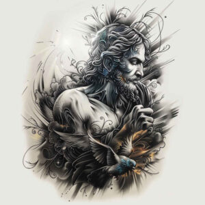 jesus-mystic-tattoo – tattoo design ideas free ai generated – highlight-detail – for-wrist-side – Gallery: jesus-inkby-ai