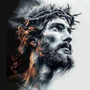 jesus-path-tattoo – tattoo design ideas free ai generated – realistic – for-calf – Gallery: jesus-inkby-ai