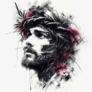 jesus-peace-symbol – tattoo design ideas free ai generated – realistic-texture – for-inner-arm – Gallery: jesus-inkby-ai