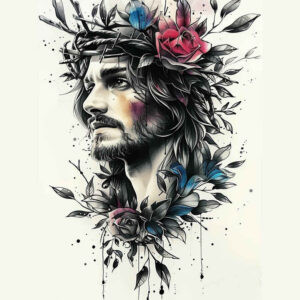 jesus-power-tattoo – tattoo design ideas free ai generated – ink-precision – for-outer-arm – Gallery: jesus-inkby-ai