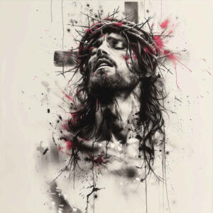 jesus-power-tattoo – tattoo design ideas free ai generated – realism-tattoo – for-foot – Gallery: jesus-inkby-ai