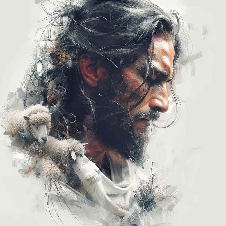 jesus-power-tattoo – tattoo design ideas free ai generated – surface-complexity – for-back-shoulder – Gallery: jesus-inkby-ai