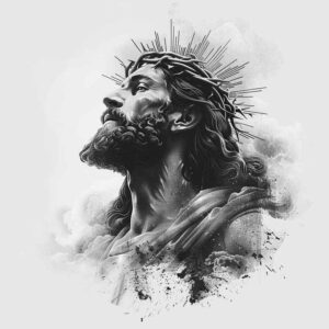 jesus-prayer-tattoo – tattoo design ideas free ai generated – contrast-ink – for-foot – Gallery: jesus-inkby-ai