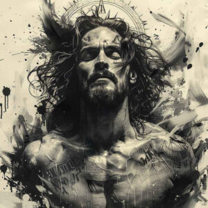 jesus-prayer-tattoo – tattoo design ideas free ai generated – high-fidelity – for-abdomen – Gallery: jesus-inkby-ai