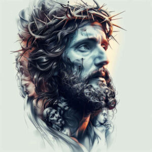 jesus-prayer-tattoo – tattoo design ideas free ai generated – realistic-contrast – for-temple – Gallery: jesus-inkby-ai