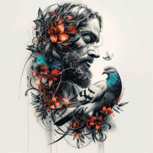 jesus-prayer-tattoo – tattoo design ideas free ai generated – seamless-blend – for-fingers – Gallery: jesus-inkby-ai