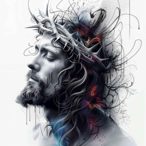 jesus-prayer-tattoo – tattoo design ideas free ai generated – shadow-realism – for-side – Gallery: jesus-inkby-ai