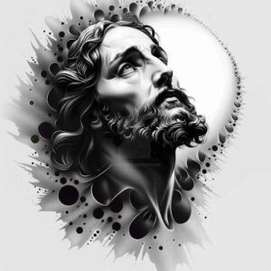 jesus-redemption-tattoo – tattoo design ideas free ai generated – natural-blush – for-foot – Gallery: jesus-inkby-ai