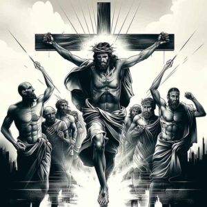 jesus-religious-tattoo – tattoo design ideas free ai generated – natural-tones – for-upper-chest – Gallery: jesus-inkby-ai