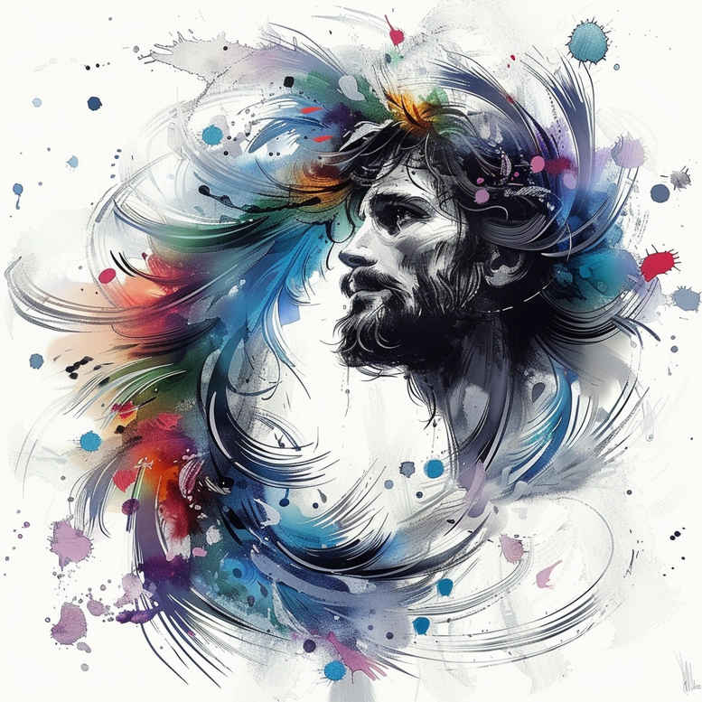 jesus-sacred-art-tattoo – tattoo design ideas free ai generated – realistic-lighting – for-heel – Gallery: jesus-inkby-ai