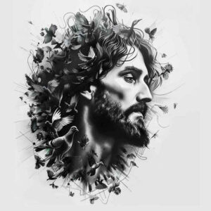 jesus-salvation-tattoo – tattoo design ideas free ai generated – crisp-detail – for-palm – Gallery: jesus-inkby-ai