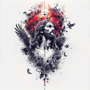 jesus-savior-tattoo – tattoo design ideas free ai generated – natural-look – for-forearm – Gallery: jesus-inkby-ai