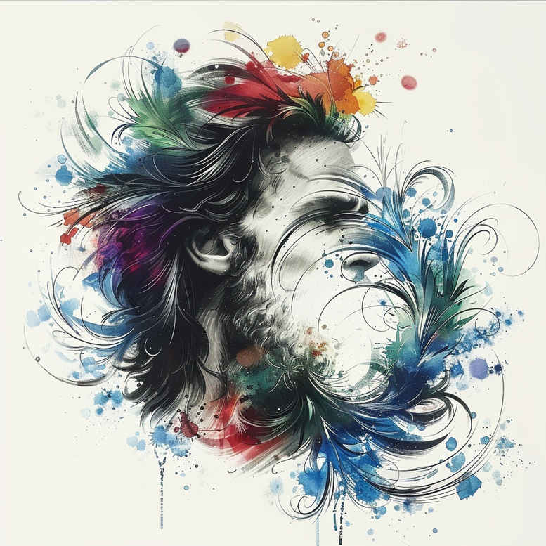 jesus-spirit-tattoo – tattoo design ideas free ai generated – clean-whites – for-lower-arm – Gallery: jesus-inkby-ai