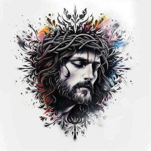 jesus-spirit-tattoo – tattoo design ideas free ai generated – ink-realism – for-upper-shoulder – Gallery: jesus-inkby-ai