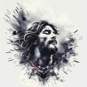 jesus-spiritual-power-tattoo – tattoo design ideas free ai generated – crisp-detail – for-palm – Gallery: jesus-inkby-ai