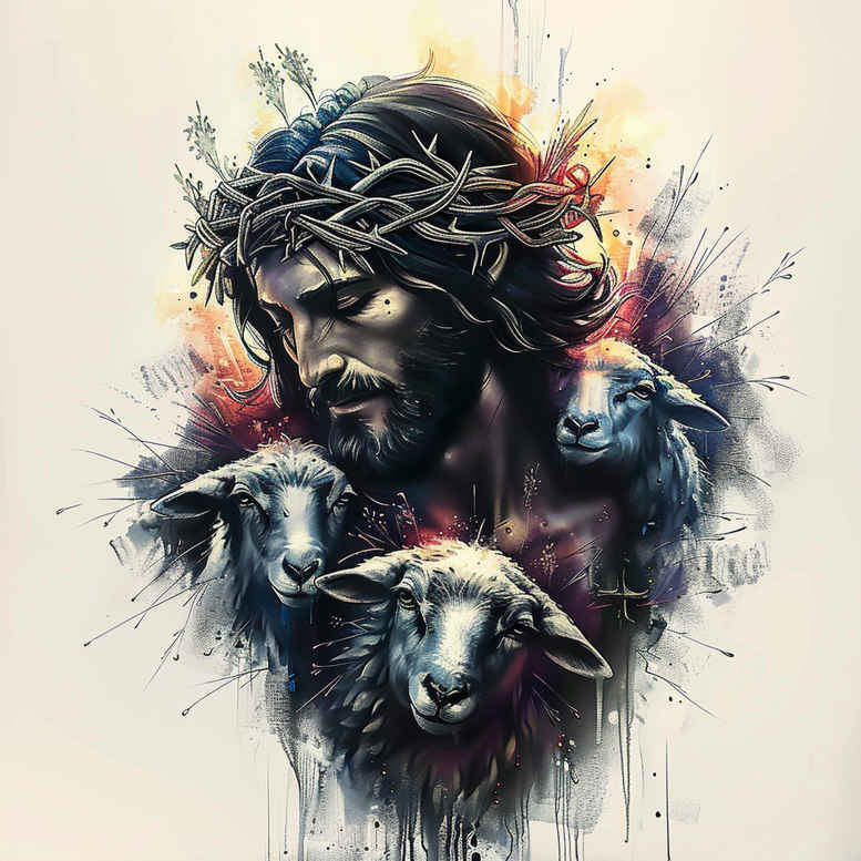 jesus-spiritual-power-tattoo – tattoo design ideas free ai generated – skin-illusion – for-stomach – Gallery: jesus-inkby-ai