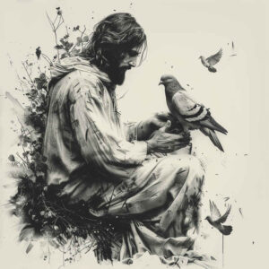 jesus-spiritual-power-tattoo – tattoo design ideas free ai generated – surface-complexity – for-upper-shoulder – Gallery: jesus-inkby-ai