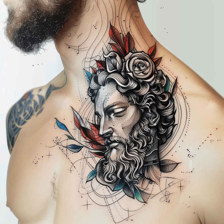 jesus-spiritual-strength-tattoo – tattoo design ideas free ai generated – anatomical-accuracy – for-foot – Gallery: jesus-inkby-ai