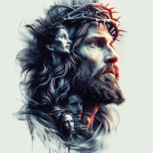 jesus-spiritual-strength-tattoo – tattoo design ideas free ai generated – skin-texture – for-sternum – Gallery: jesus-inkby-ai