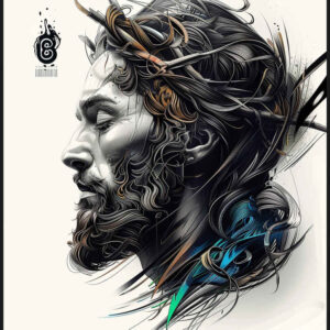 jesus-supernatural-tattoo – tattoo design ideas free ai generated – vivid-detail – for-shoulder – Gallery: jesus-inkby-ai