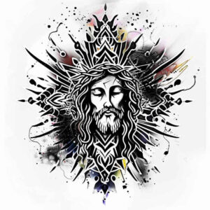 jesus-symbolic-tattoo – tattoo design ideas free ai generated – smooth-complexion – for-arm – Gallery: jesus-inkby-ai