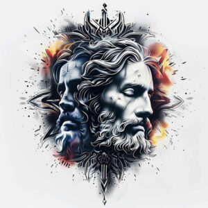 jesus-symbolic-tattoo – tattoo design ideas free ai generated – smooth-gradients – for-hand – Gallery: jesus-inkby-ai