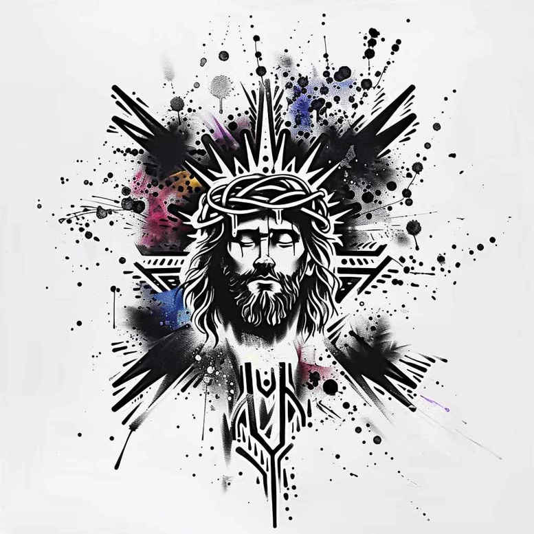 jesus-the-redeemer – tattoo design ideas free ai generated – detail-accuracy – for-heel – Gallery: jesus-inkby-ai