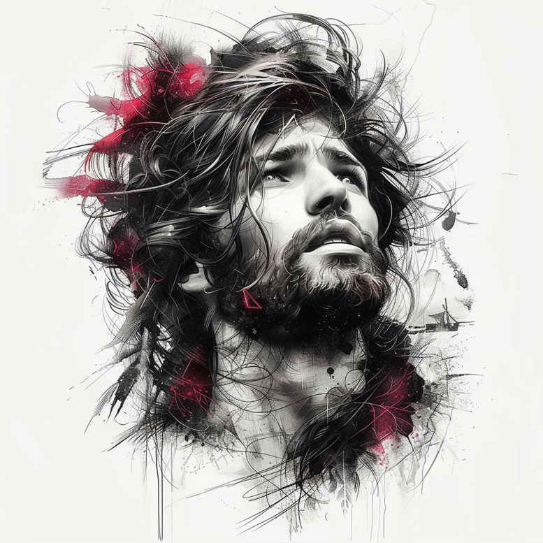 jesus-the-redeemer – tattoo design ideas free ai generated – optical-depth – for-biceps – Gallery: jesus-inkby-ai