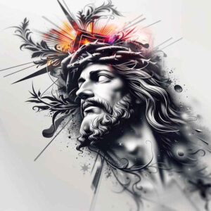 jesus-truth-tattoo – tattoo design ideas free ai generated – real-ink-flow – for-abdomen – Gallery: jesus-inkby-ai