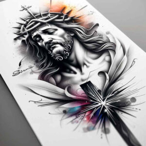 jesus-truth-tattoo – tattoo design ideas free ai generated – transparent-layer – for-stomach – Gallery: jesus-inkby-ai
