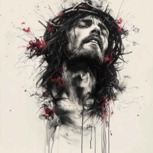 jesus-with-blessing-hand – tattoo design ideas free ai generated – soft-transitions – for-hand – Gallery: jesus-inkby-ai