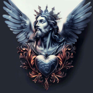 jesus-with-symbols – tattoo design ideas free ai generated – refined-highlights – for-chest – Gallery: jesus-inkby-ai