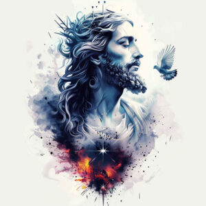 praying-jesus – tattoo design ideas free ai generated – high-resolution-tattoo – for-collarbone – Gallery: jesus-inkby-ai