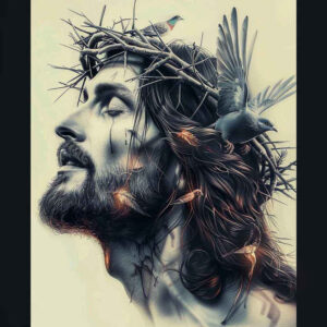 spiritual-jesus-tattoo – tattoo design ideas free ai generated – portrait-realism – for-elbow – Gallery: jesus-inkby-ai