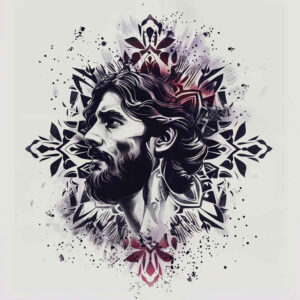 symbol-of-faith – tattoo design ideas free ai generated – smooth-gradients – for-lower-back – Gallery: jesus-inkby-ai