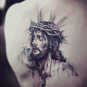 jesus tattoo design ideas color overlays biblical for elbow