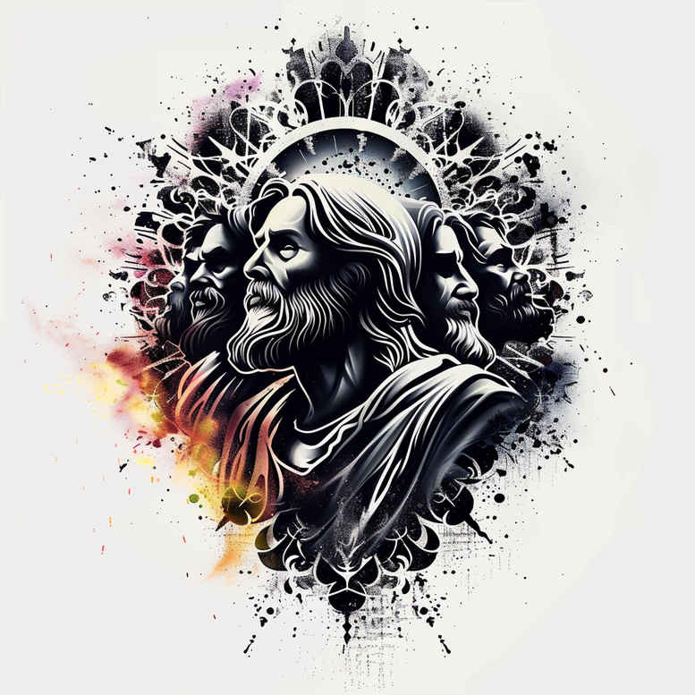 jesus tattoo design ideas realistic proportions biblical for full back
