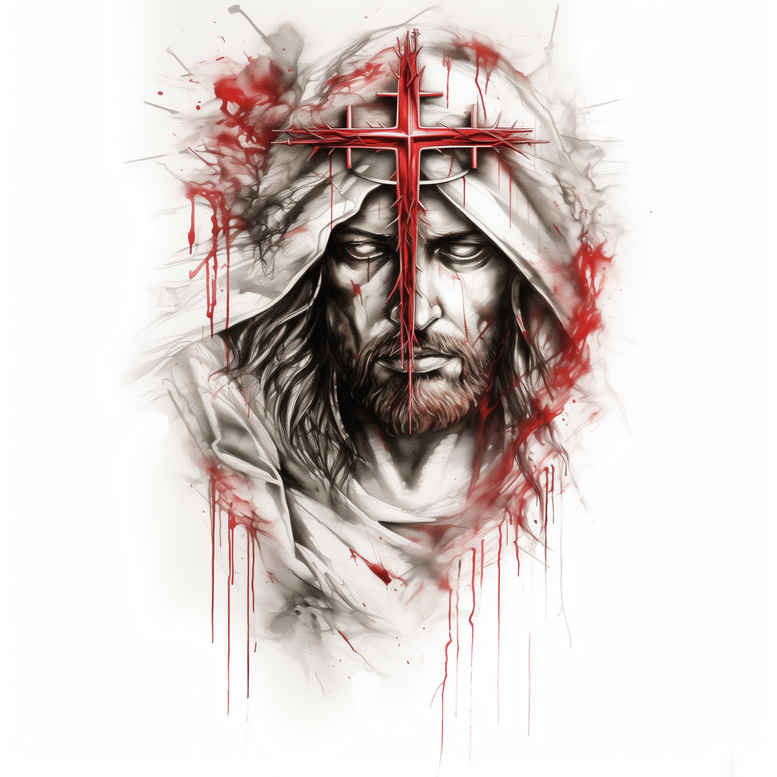 jesus tattoo design ideas fine lines biblical perseverance and power