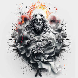 jesus tattoo design ideas anatomical accuracy biblical scenes for nape