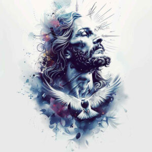 jesus tattoo design ideas Realism photographic quality compassionate gaze meaning resilience