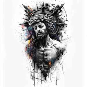 jesus tattoo design ideas realistic texture divine grace stands for resilience